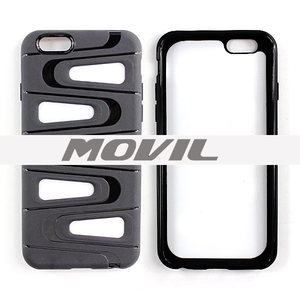 NP-2493 Híbrido TPU   PC Funda Protectora Cubierta a Prueba de Golpes para iPhone 6-12